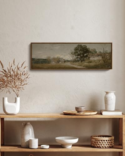 InSimSea Extra Large Framed Vintage Wall Art, Rustic Landscape - Image 4