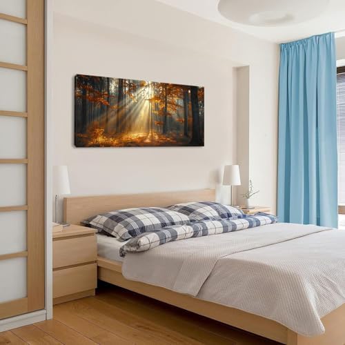 Lasdel Beautiful Autumn Forest Landscape Wall Art - Image 3
