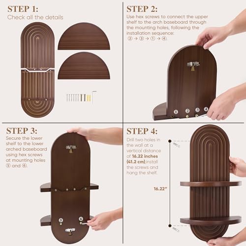 SweetSage Mordern Wall Shelf - Image 5