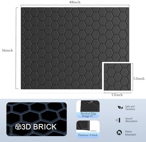 ArtVivid 12Pack Acoustic Panels, Honeycomb Sound Proof Foam Panels - Image 2