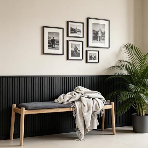RITOLLO 6-Pack Wood Slat Wall Panels, 46.5 Sq Ft Coverage - Image 6