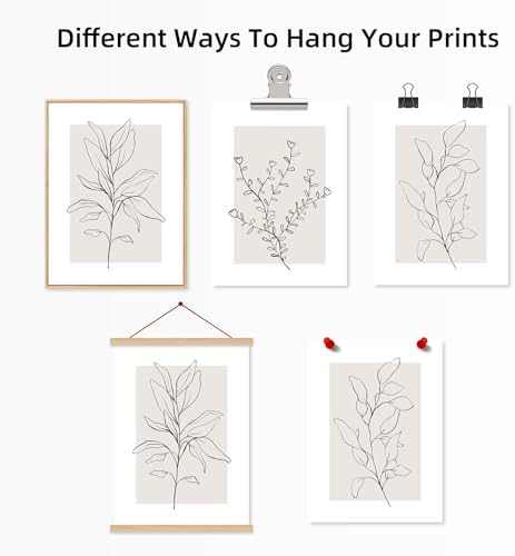 Neutral Botanical Prints Wall Art Decor Plant Minimalist Canvas Pictures - Image 7