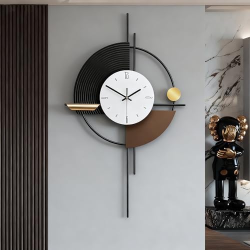 SIN&MI Modern Wall Clock for Living Room, Large Decorative Wall Clock, Digital by SINMI