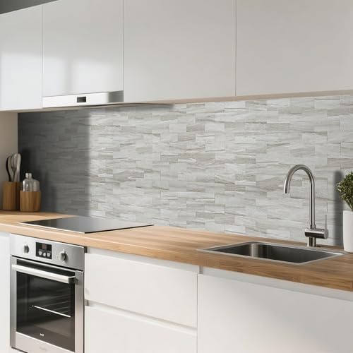 Art3d Peel and Stick Backsplash, Stick on Wall Tile, Biege Marble - Image 2