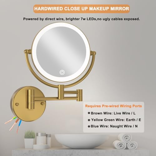 8" Magnifying Makeup Mirror Wall Mounted - Image 5