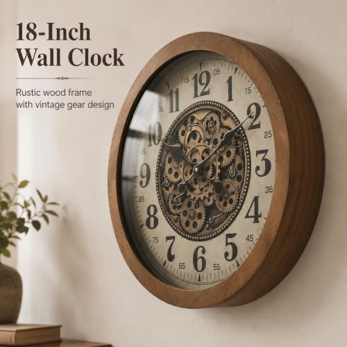 Large Real Moving Gears Wall Clocks - Image 5