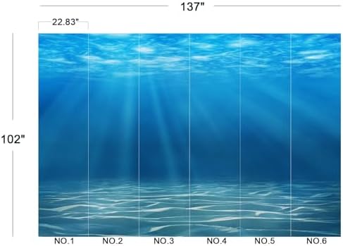 Serene Deep Blue Underwater Sunlight Wallpaper Peel Stick - Image 5