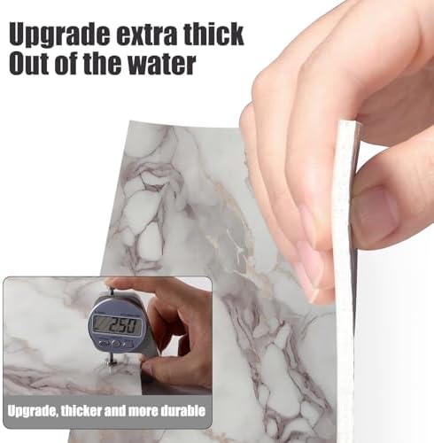 100pcs Thick Marble Peel and Stick Wall Panels 23.6"x11.8" Waterproof - Image 6