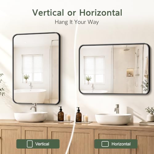 Bathroom Vanity Mirror, 36”x24” Wall Mirror - Image 5