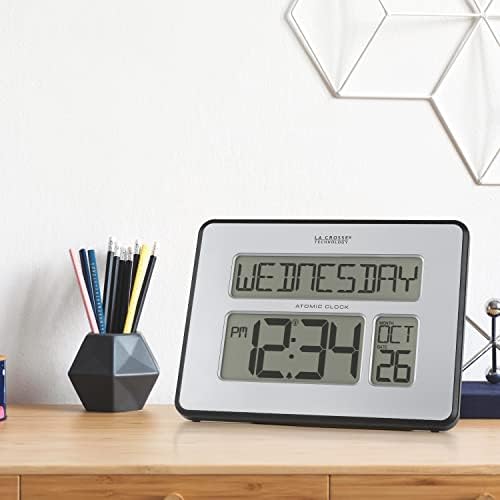 La Crosse Technology 513-1419BLv4-INT Backlight Atomic Full Calendar Clock - Image 6