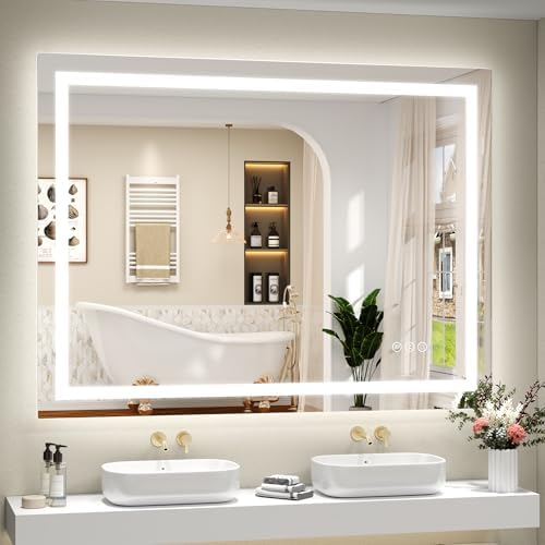 48x36 LED Lighted Bathroom Mirror by ODDSANMirrors
