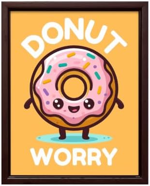 InkFlow Posters Donut Worry Canvas Poster by InkFlowPosters
