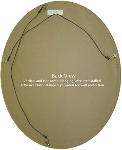 OVALCREST Oval Beveled Wall Mirror - Image 5