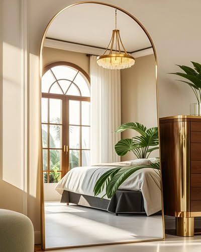 NEARBYSD Arched Full Length Mirror81 x41 Full Body Floor Mirror Standing by NEARBYSD