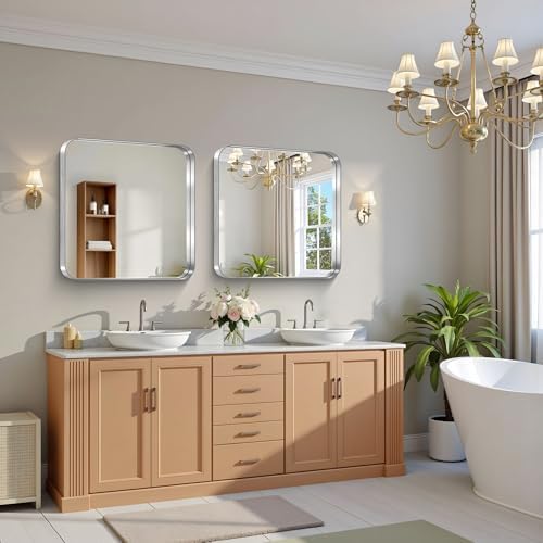 CIRCUMI Silver Bathroom Mirror - Image 6