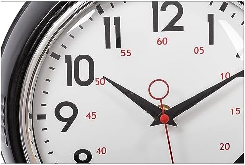 4 Pack Kiera Grace Retro Decorative Analog Round Wall Clock, 9.5" D x 2" W - Image 4