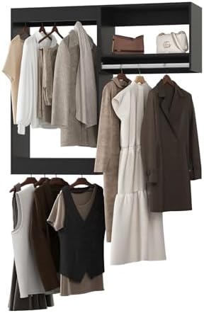 Modular Closet Organizer, Wood Tower Storage by Unknown