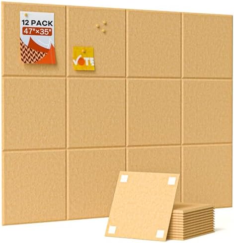 Acoustic Panels 12 Pack Square Soundproof Wall Panels by Soundsbay