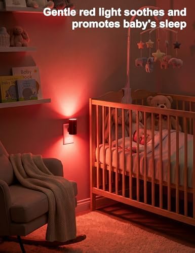 VOLISUN Red Night Light Plug into Wall, LED Night Lights - Image 5