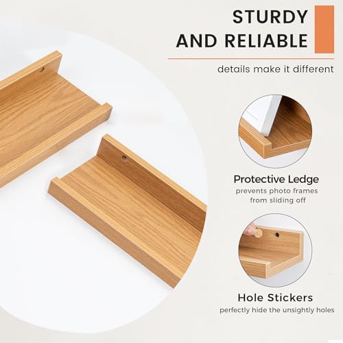 FLYJOE Picture Ledge Shelf, Floating Shelves - Image 4