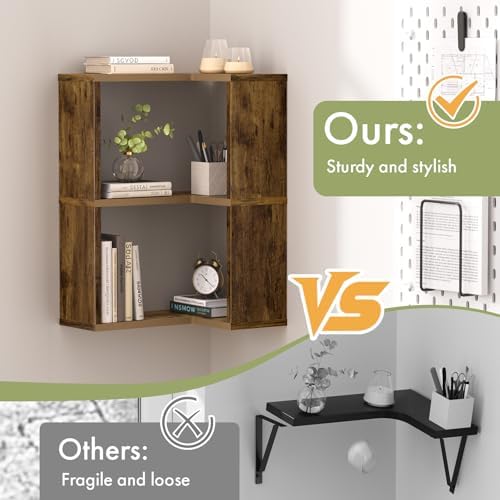 Floating Corner Shelf, 3-Tier Floating Shelf - Image 6