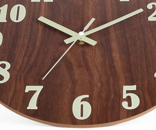 HZDHCLH Luminous Wall Clock 12 Inch Silent Non Ticking Clock - Image 5