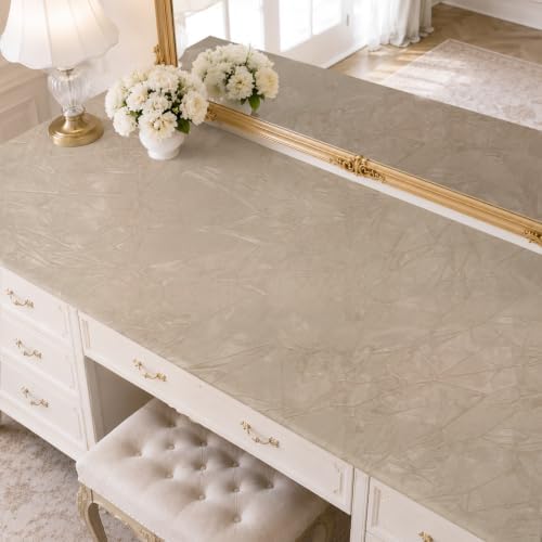VaryStyle Self Adhesive Velvet Fabric Wallpaper Beige Felt Drawer Liner - Image 7