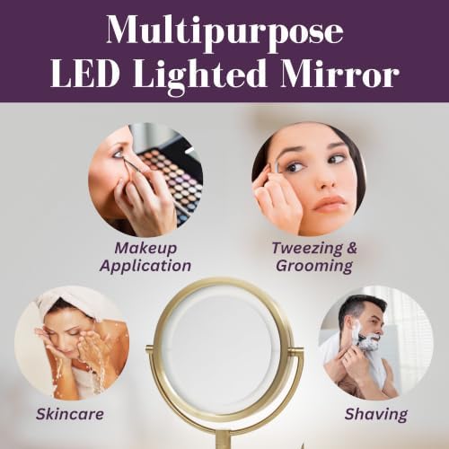 JERDON Hardwired Wall-Mount Makeup Mirror - Image 6