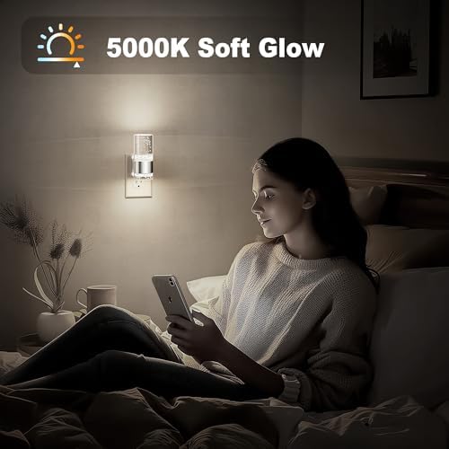 JandCase Night Light, Night Lights Plug into Wall, Auto LED Nightlight - Image 5