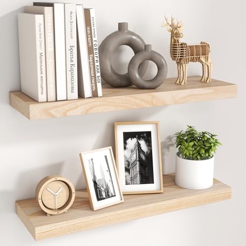 fuqing Natural Wood Floating Shelves by Fuqing