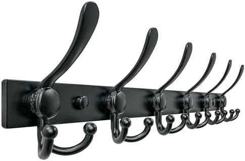 Dseap Coat Rack Wall Mount 24 Inch, Heavy Duty 12-Gauge Base vs Flimsy 1mm by Dseap