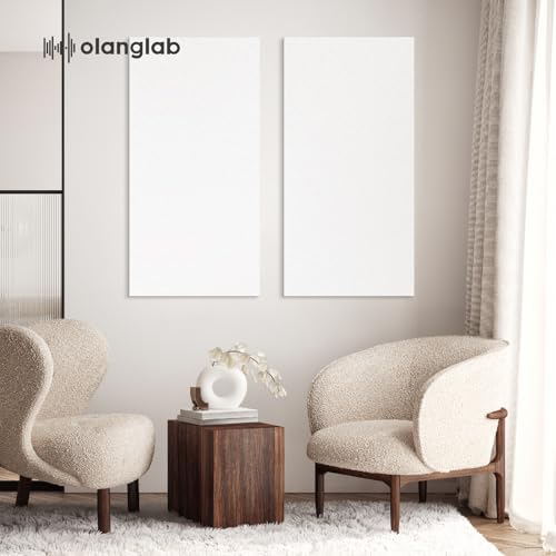 Olanglab Acoustic Panels 2 Pack, Fabric Wrapped Sound Proof Foam Panels - Image 5