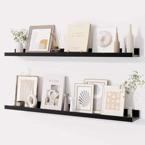 Dreamland Picture Ledge Shelf for Wall, Floating Shelves Set of 2, 36 Inch Long by Dreamland