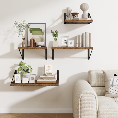 Deep Wall Shelves 36"W x 12"D Engineered Wood Floating Shelves - Image 7