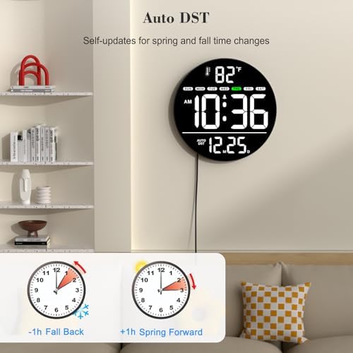 WallarGe Electric Large Digital Wall Clock - Image 4