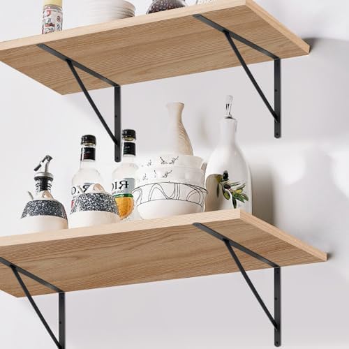 20 Pack L20 x H 12" Black Heavy Duty Shelf Brackets - Image 3