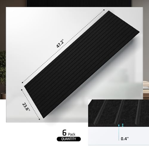 6 Pack Acoustic Panels, 47.2" x 23.6" Sound Proof Panels - Image 2