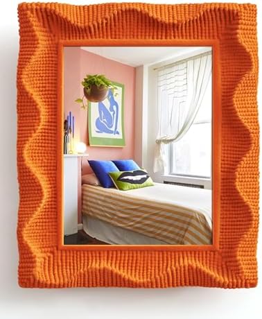 Wavy Wall Mirror for Bedroom Vanity Modern Aesthetic Decor by TEIPAI
