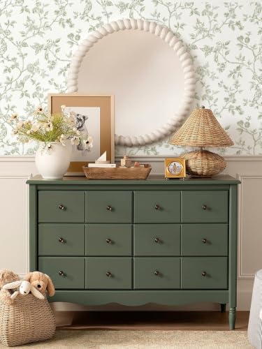 Orainege Vintage Floral Wallpaper Peel and Stick Wallpaper Flowers Birds - Image 4