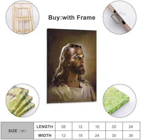 Warner Sallman Head of Christ Jesus Painter Work Posters Modern Classroom - Image 2