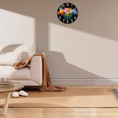 Flower Wall Clocks Battery Operated 12 Inch - Image 4