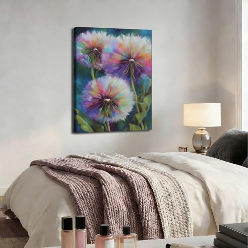 ZERILYN Ship Next Day Vibrant Floral Canvas Art Dreamy Flower Wall Decor Modern - Image 5