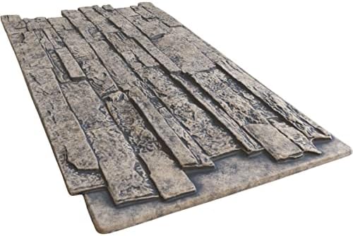 EverStone Acadia Ledge Faux Stone Panel, Linen Graphite Color - Image 6