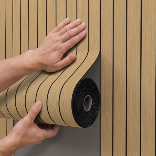 Peel and Stick Wood Slat Wall Panels, 236 x 15.7 in - Image 2