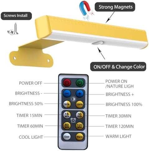 EUIOKUN LED Picture Light Battery Operated Wall Sconces - Image 6
