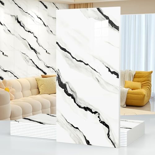 10pcsMarble Peel and Stick Waterproof Wall Panels, Backsplash by Chejiaye