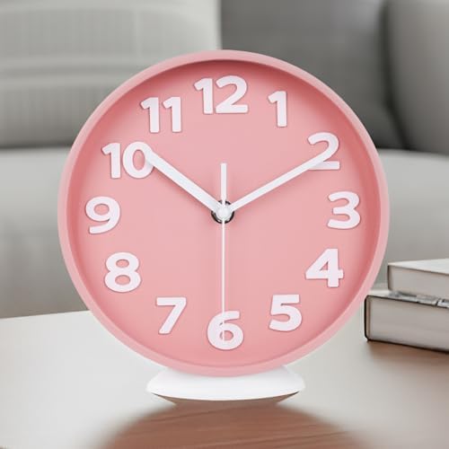 JENLYSTIME 8 Inch Modern Dual‑Mode Clock, Wall Clock & Tabletop Clock by JENLYSTIME