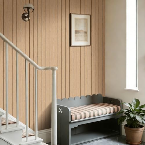Arthome Peel and Stick Slat Wall Panels 15.7"x360", Self-Adhesive PVC Wood - Image 4