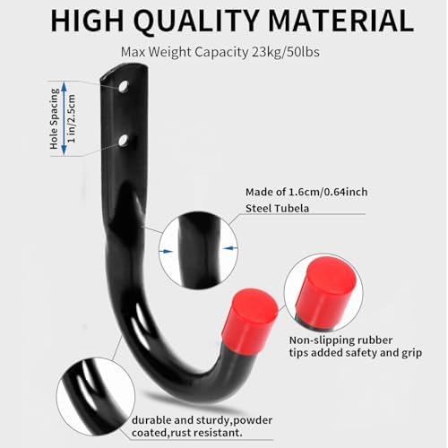 Wall Mount Garage Storage Hooks, Heavy Duty Steel Storage Hook Great - Image 6