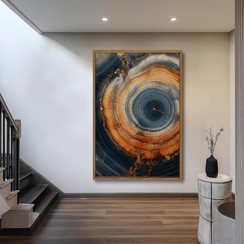 Tree Ring Wall Art Framed, Modern Nature Decor - Image 4